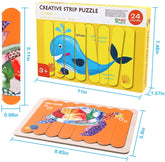 Creative Strip Puzzle - Two sided Wooden Jigsaw Puzzle